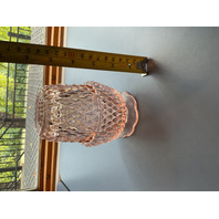 Vintage Indiana Glass Diamond Point Fairy Lamp Angel Light