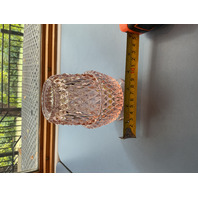 Vintage Indiana Glass Diamond Point Fairy Lamp Angel Light