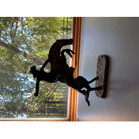 FREDERIC REMINGTON BRONCO BUSTER Solid Bronze Statue Small Vintage Replica