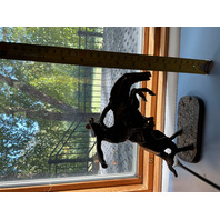 FREDERIC REMINGTON BRONCO BUSTER Solid Bronze Statue Small Vintage Replica