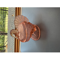 Turkey Pink Compote Art Glass Dish