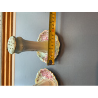 Hat Pin Holder RS Prussia Floral Porcelain Ring Holder Porcelain - set of two