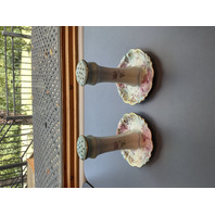 Hat Pin Holder RS Prussia Floral Porcelain Ring Holder Porcelain - set of two