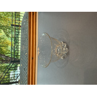 Venetian Clear Small Footed Glass Nut Bowl