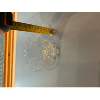 Venetian Clear Small Footed Glass Nut Bowl