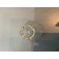 Venetian Clear Small Footed Glass Nut Bowl