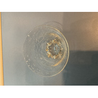 Venetian Clear Small Footed Glass Nut Bowl