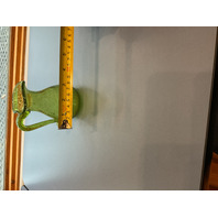 VTG Green Bubble Glass Pitcher