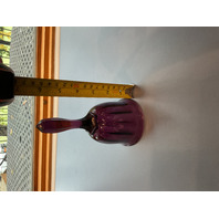 VTG FENTON Art Glass Bell Amethyst Purple
