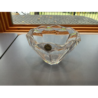 Vintage Lenox "CARAT" Crystal Bowl Octagon Diamond Shape