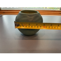 Vintage Van Briggle Pottery Turquoise Vase Matte Finish Signed