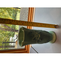 Vintage Van Briggle Pottery Turquoise Vase Matte Finish Signed