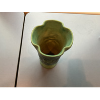 Vintage Van Briggle Pottery Turquoise Vase Matte Finish Signed