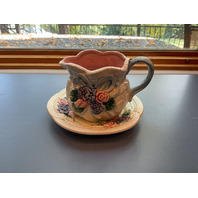 BEAUTIFUL HAND PAINTED Fitz and Floyd Victorian Lace Creamer