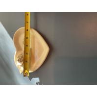 Ceramic Heart Shaped Small Plate with Rose Detail  Set of 2