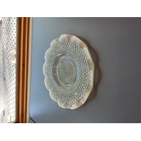 VTG Anchor Hocking Moonstone Hobnail Rippled Platter