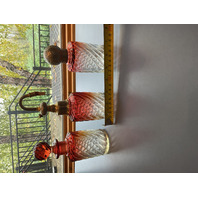 BEAUTIFUL Baccarat Rose Tint French Perfume Bottle Set