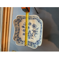STUNNING Meissen Blue Onion Square Centerpiece Bowl