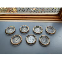 Assorted Silver-plated Dishes, Salt and Pepper Shakers (8), and Coasters(7)