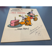 Original Ray Halter Ink on Illustration Board Disney Artist