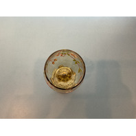 VINTAGE Fritz Hackett Hand Painted Wine Goblet