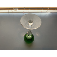 Crystal Marsala Emerald  Wine Goblet