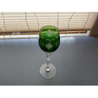 Crystal Marsala Emerald  Wine Goblet