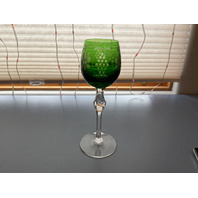 Crystal Marsala Emerald  Wine Goblet
