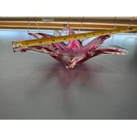 BEAUTIFUL Merano Glass Star Art Glass with Pestle Shaped Accessory