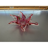 BEAUTIFUL Merano Glass Star Art Glass with Pestle Shaped Accessory