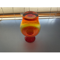 Beautiful Blenko Glass Tangerine Vase