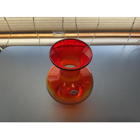 Beautiful Blenko Glass Tangerine Vase