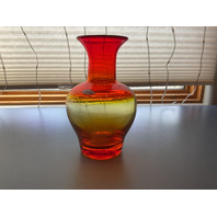Beautiful Blenko Glass Tangerine Vase