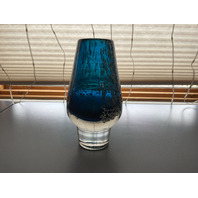 STUNNING Florida Design Art Glass Vase 7”H