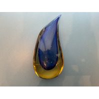 GORGEOUS Murano Art Glass Vase Signed by Luigi Onesto 9.5”H