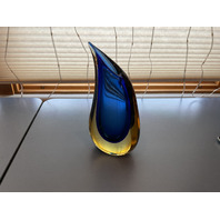 GORGEOUS Murano Art Glass Vase Signed by Luigi Onesto 9.5”H