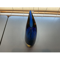 GORGEOUS Murano Art Glass Vase Signed by Luigi Onesto 9.5”H