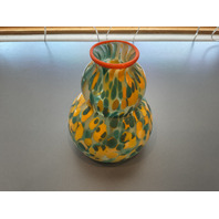 BEAUTIFUL Art Glass Signed Vase 5”H