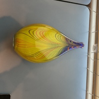 BEAUTIFUL Art Glass Vase 14.25”H