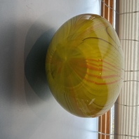 BEAUTIFUL Art Glass Vase 14.25”H