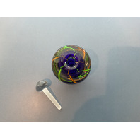 STUNNING Art Glass Perfume Bottle Signed 2004 4”H