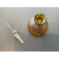 BEAUTIFUL Robert Held Iridescent Signed Perfume Art Glass Bottle