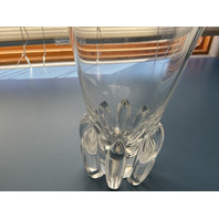 VTG Steuben Crystal Lotus Signed Vases 9.75"H