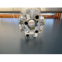 VTG Steuben Crystal Lotus Signed Vases 9.75"H