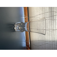 VTG Steuben Crystal Lotus Signed Vases 9.75"H