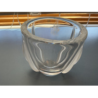 Lalique Deux Tulipes Art Glass Vase 4.25&rdquo;H