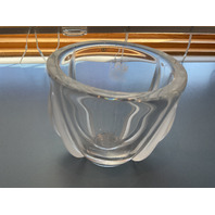 Lalique Deux Tulipes Art Glass Vase 4.25&rdquo;H