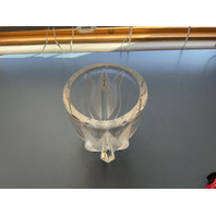 Lalique Deux Tulipes Art Glass Vase 4.25&rdquo;H