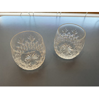 BEAUTIFUL Waterford Old Fashioned Glasses Pair 3.75&rdquo;H
