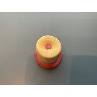 Vintage UV Reactive Burmese Art Glass Toothpick Holder 2.75&rdquo;H x 2.5&rdquo;W